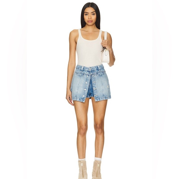 Free People We the Free Midnight Sun Denim Skort size 30 - Picture 4 of 14